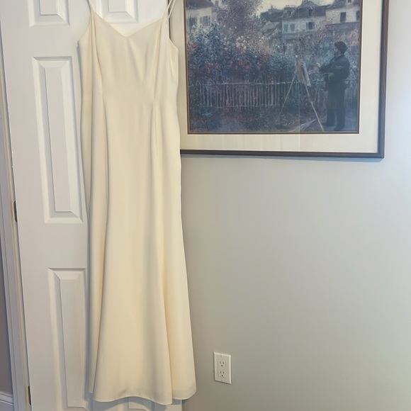 Vintage Dresses & Skirts - NWT vintage minimalist simple sleek wedding dress